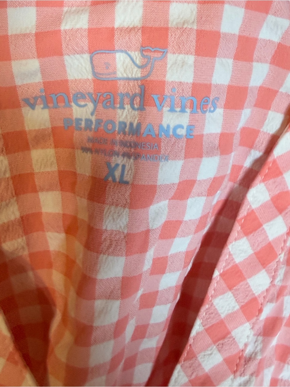 Vineyard Vines Harbor Gingham Tiered Performance Dress XL Pink Preppy Coastal - Picture 5 of 7